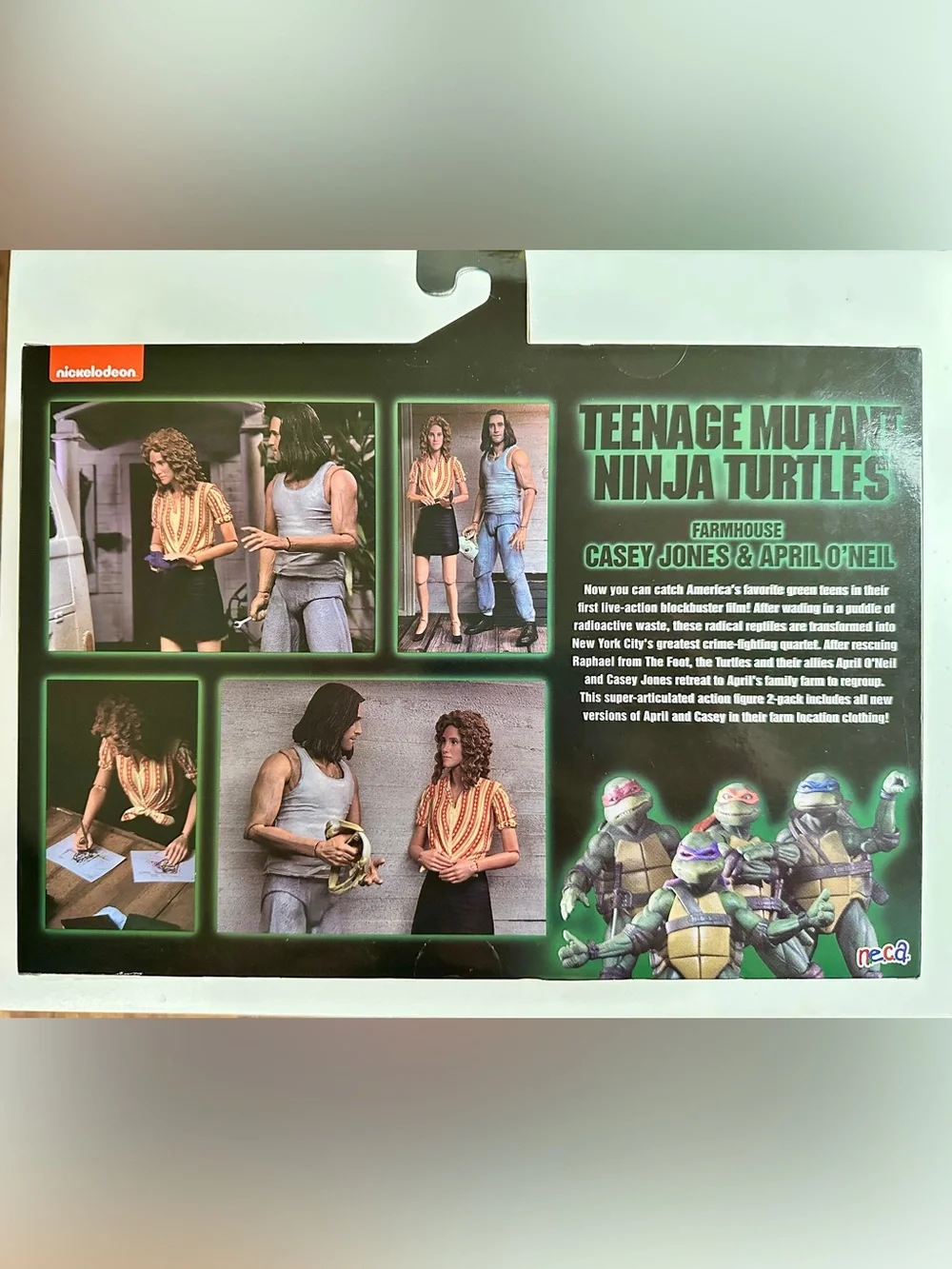 NECA TMNT 1990 Movie Casey Jones April O’Neil Farmhouse 2 Pack NIB, Never Opened